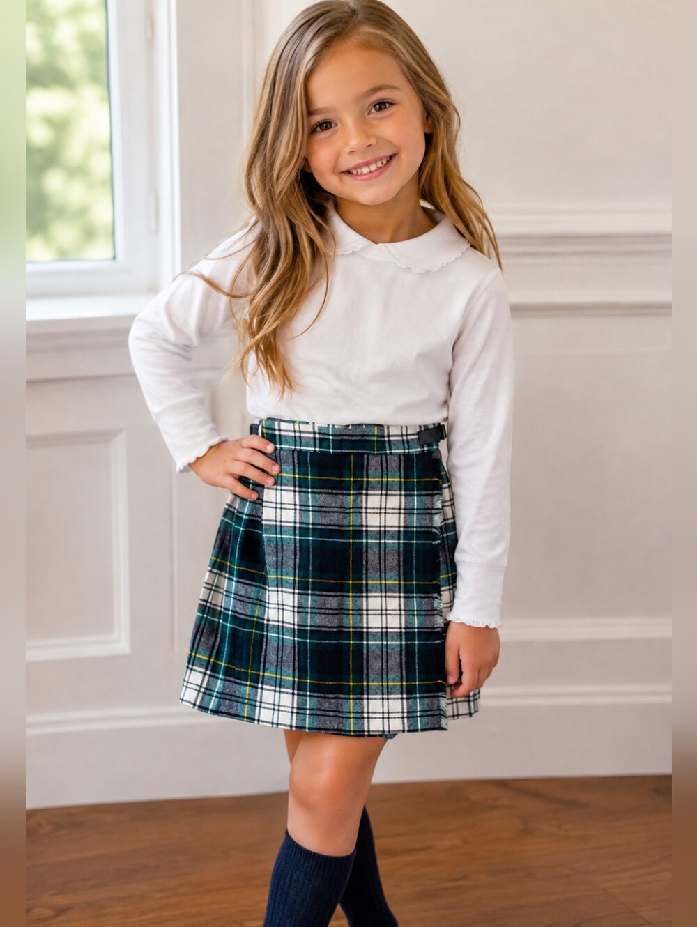 Blarney Woollen Mills Made in Ireland Wool Blend Girl Skirt. Sz.Age 5/6